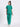 Stretchable (4Way) Female Sea Green Mandarin Neck With Straight Pant Set