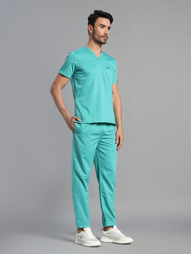 Move Lite Men Mint Green (V Neck) Scrub Set