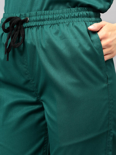 Stretchable (2Way) Women Hunter Green Jogger