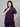 Stretchable (4Way) Female Violet Mandarin Neck Scrub Top