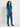 Stretchable (2Way) Female Forest Green Mandarin With Straight Pant Scrub Set