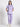 Stretchable (2Way) Female Lavender Mandarin Neck With Jogger Scrub Set