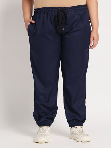 Stretchable (2Way) Women Navy Blue Jogger
