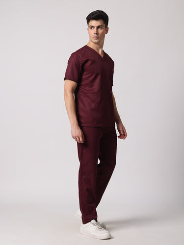 Men Evo Scrub (Dark Cherry) Set
