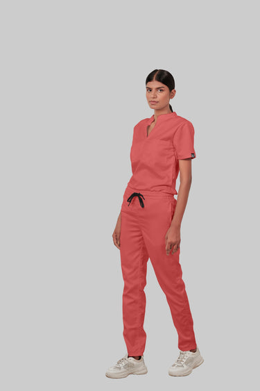 Stretchable (2Way) Female Peach Straight Scrub Pant