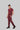 Stretchable (2Way) Male Maroon V-Neck With Straight Pant Scrub Set