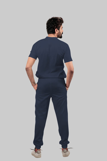 Stretchable (4Way) Male Navy Blue Jogger