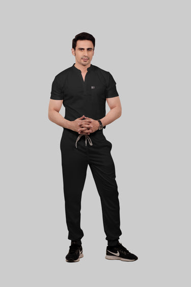 Stretchable (2Way) Men Black Jogger