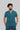 Stretchable (4Way) Male Peacock Blue Mandarin Neck with Straight Pant Scrub Set