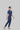 Stretchable (4Way) Female Royal Blue V-Neck With Straight Pant Scrub Set