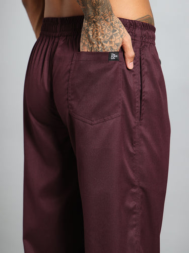 Stretchable (2Way) Men Wine Jogger