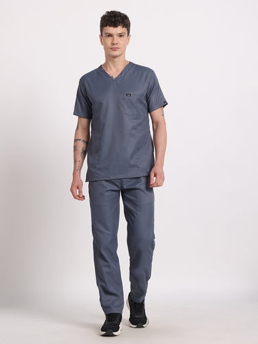 Men Evo Scrub (Slate Grey) Set