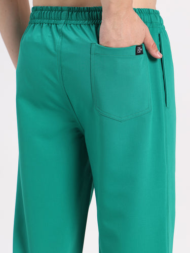 Stretchable (4Way) Male Sea Green Jogger