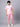 Stretchable (2Way) Male Powder Pink Mandarin Neck With Straight Pant Scrub Set