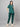 Stretchable (2Way) Female Hunter Green Mandarin Neck With Jogger Scrub Set