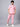 Stretchable (2Way) Male Powder Pink V-Neck With Jogger Scrub Set