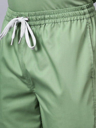 Stretchable (2Way) Male Pista Green Jogger
