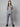 Stretchable (2Way) Female Graphite Mandarin Neck With Straight Pant Scrub Set