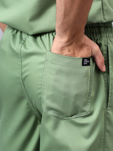 Stretchable (2Way) Male Pista Green Jogger