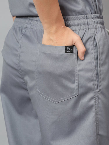 Stretchable (2Way) Female Graphite Straight Scrub Pant