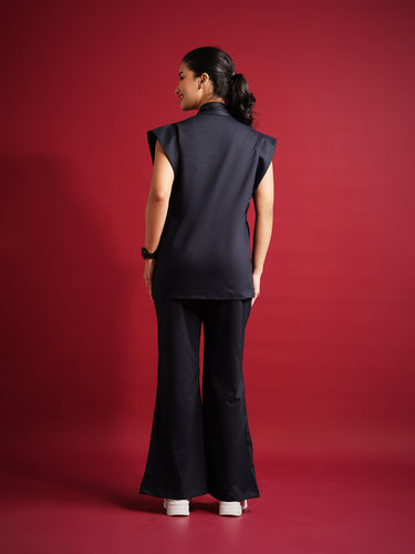 Monarch (Ink Blue) Move Lite With Flared Pant Set