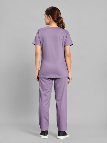 Move Lite Women Ube (Soft V Neck) Scrub Set