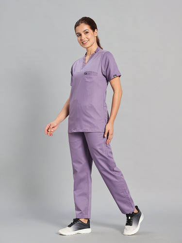Move Lite Women Ube (Star V Neck) Scrub Set