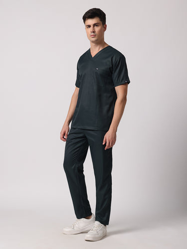 Men Evo Scrub (Dark Green) Set