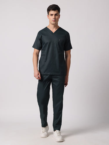 Men Evo Scrub (Dark Green) Set