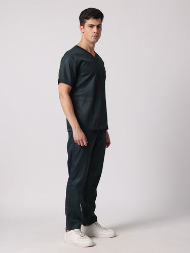Men Evo Scrub (Dark Green) Set