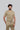Stretchable (4Way) Male Beige Mandarin Neck with Jogger Scrub Set