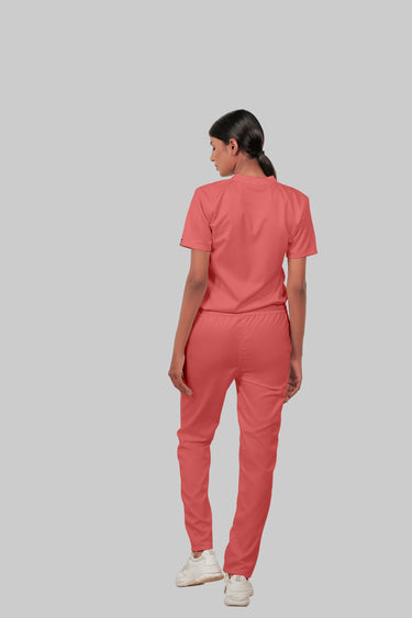 Stretchable (2Way) Female Peach Straight Scrub Pant