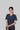 Stretchable (4Way) Female Navy Blue V-Neck Scrub Top