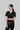 Stretchable (2Way) Female Black V-Neck Scrub Top