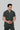 Stretchable (2Way) Male Bottle Green Mandarin With Straight Pant Scrub Set