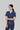 Stretchable (2Way) Female Navy Blue V-Neck Scrub Top