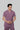 Stretchable (2Way) Male Lilac Mandarin Neck Scrub Top