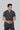 Stretchable (2Way) Male Dark Gray Mandarin Neck Scrub Top