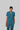 Stretchable (4Way) Female Peacock Blue Mandarin Neck With Jogger Scrub Set