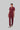 Stretchable (2Way) Female Maroon Mandarin Neck With Straight Pant Scrub Set