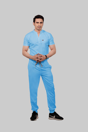 Stretchable (2Way) Male Light Blue Jogger