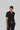 Stretchable (4Way) Female Black Mandarin Neck Scrub Top