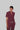 Stretchable (4Way) Female Burgundy Mandarin Neck Scrub Top