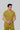 Stretchable (2Way) Male Mustard Mandarin Neck Scrub Top