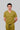 Stretchable (2Way) Male Mustard V-Neck With Jogger Scrub Set