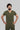 Stretchable (4Way) Male Olive Green V-Neck With Jogger Scrub Set